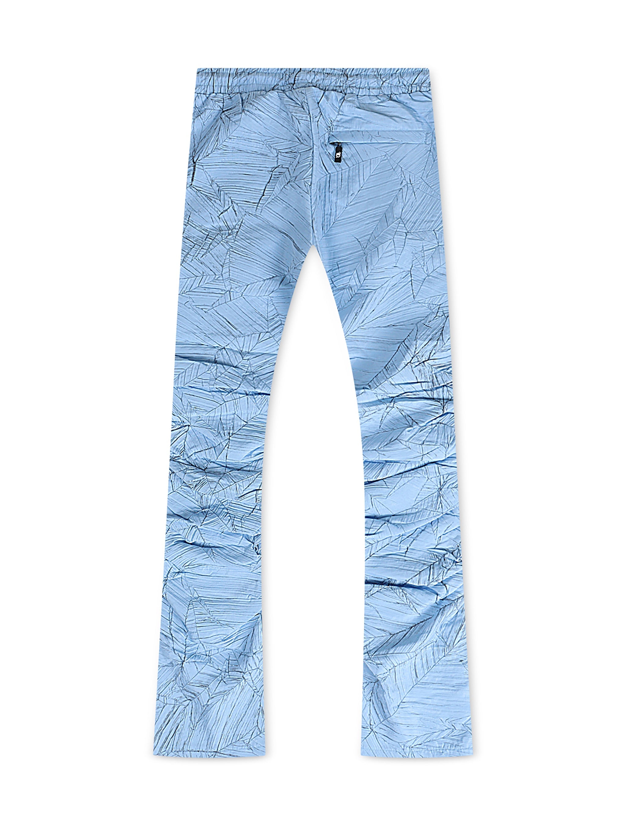 Frost Original Monico Nylon Stacked Pants- Blue by Denim Exchange