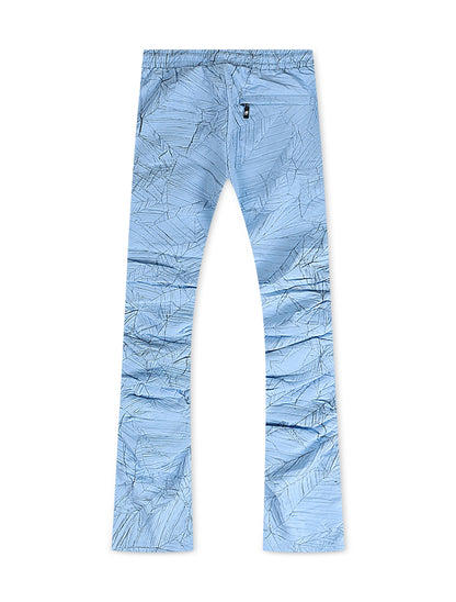Frost Original Monico Nylon Stacked Pants- Blue by Denim Exchange