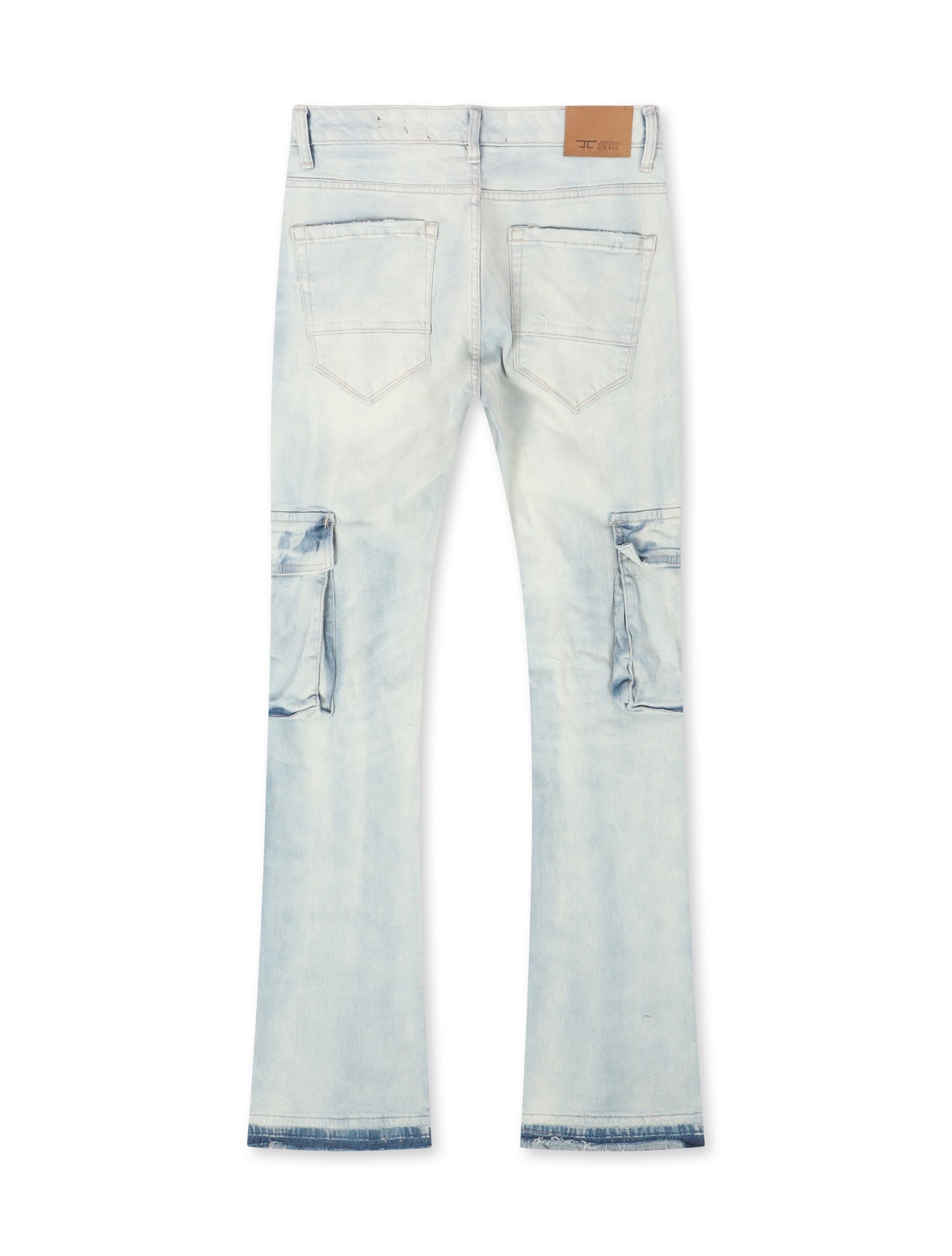 Jordan Craig Cargo Stacked Jean - Iced White by Denim Exchange