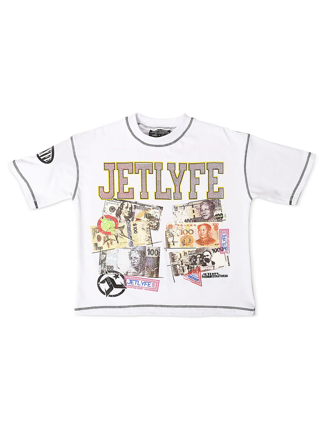 JetLyfe 99 Problems Tee - White by Denim Exchange