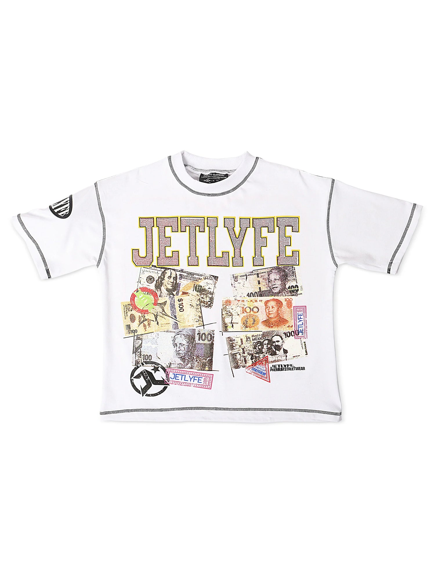 JetLyfe 99 Problems Tee - White by Denim Exchange