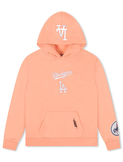 Pro Standard La Dodgers Wingspan Drop Shoulder Hoodie - Guava by Denim Exchange