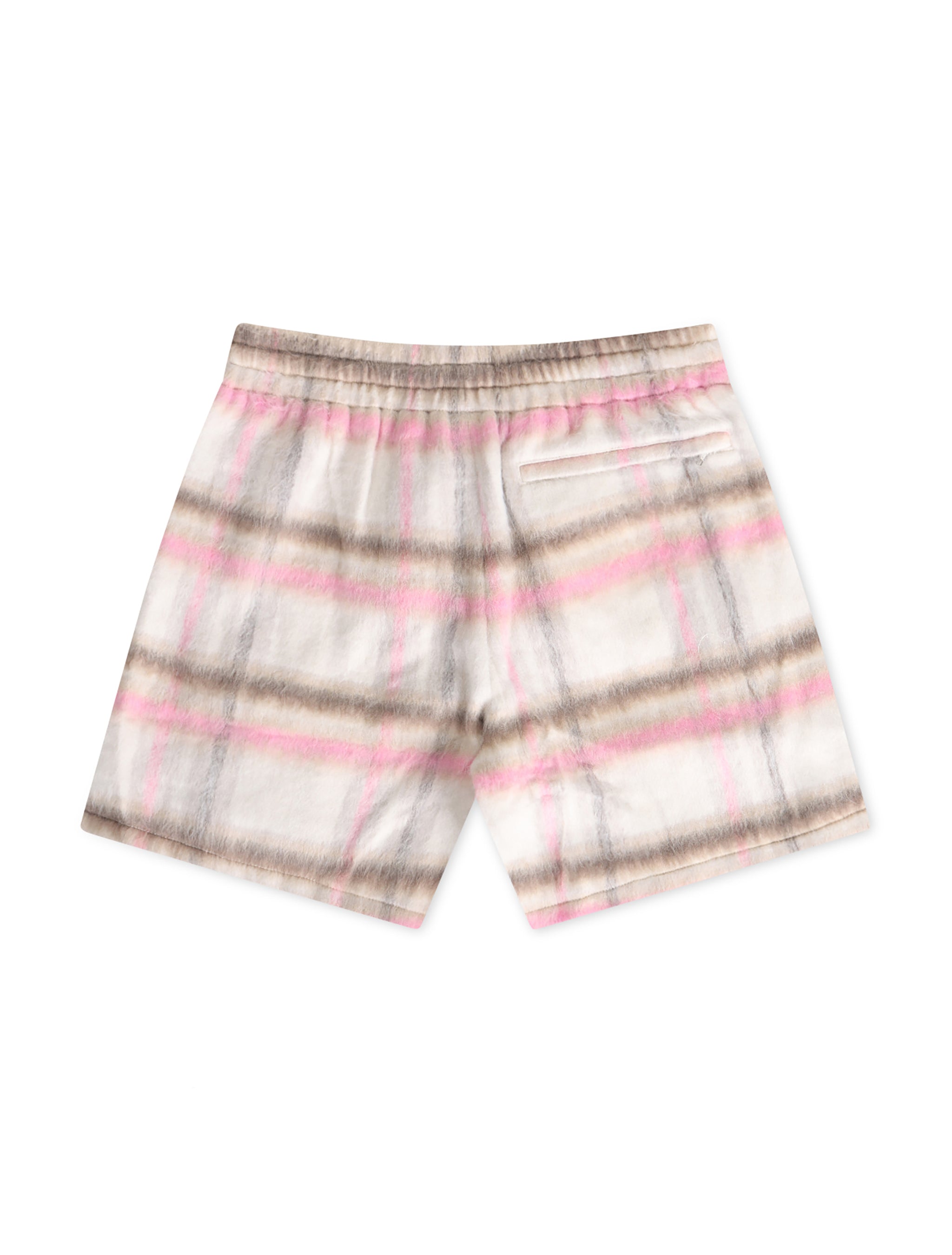 Sugarhill Tudor Mohair Shorts - Pink Plaid by Denim Exchange