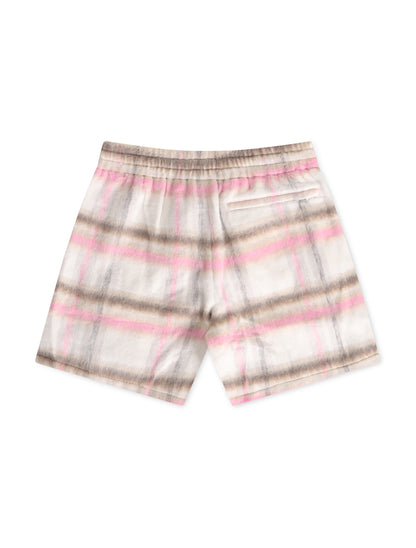 Sugarhill Tudor Mohair Shorts - Pink Plaid by Denim Exchange
