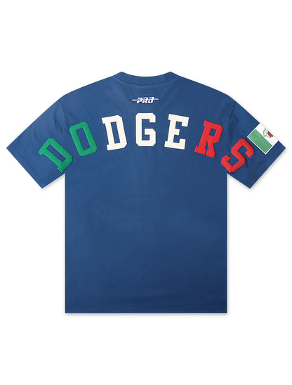 Pro Standard Los Angeles Dodgers Mexico Wingspan Tee - Blue by Denim Exchange