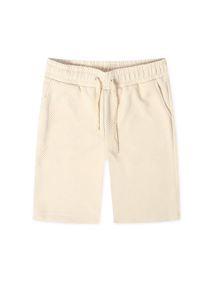 Denim Exchange Knit Shorts - Ivory by Denim Exchange
