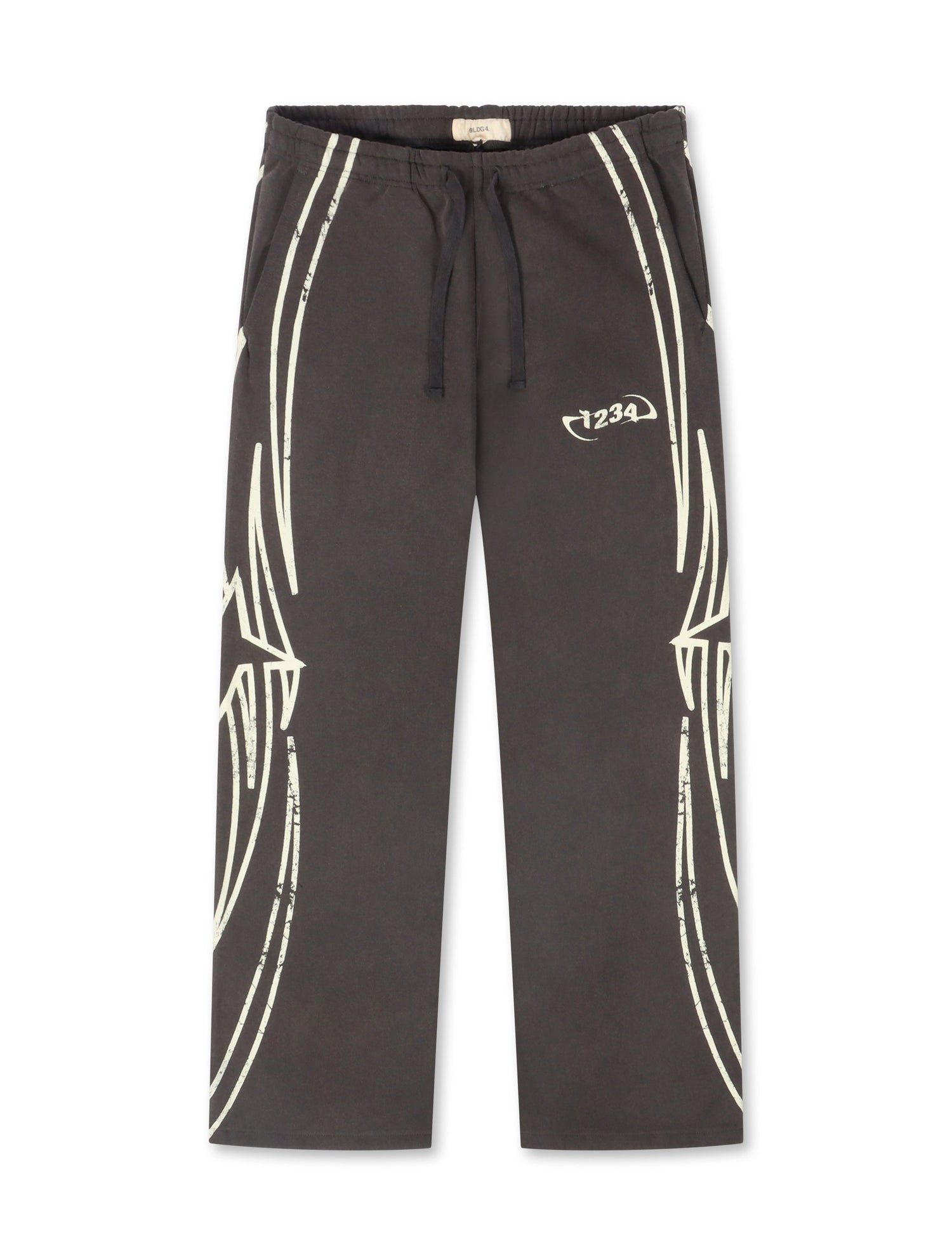 BLDG4 Star Wide Leg Pant - Charcoal Art by Denim Exchange