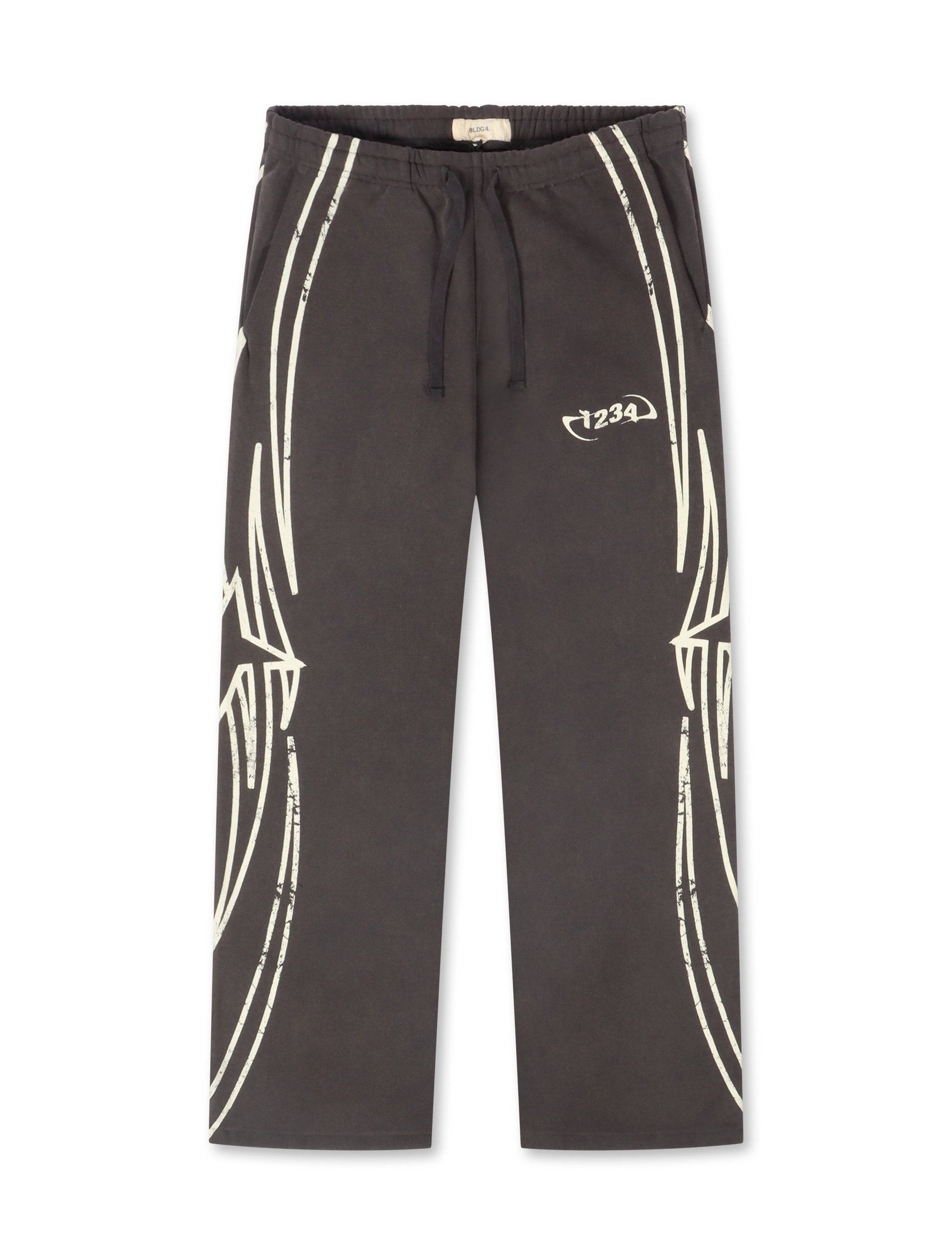 BLDG4 Star Wide Leg Pant - Charcoal Art by Denim Exchange