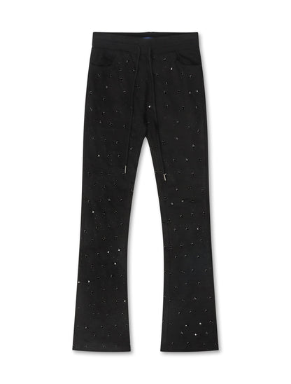 Rebel Denim Diamond Sweatpants - Jet Black by Denim Exchange