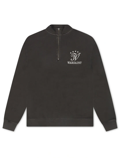 Warsaint Quarter Zip - Washed Black by Denim Exchange