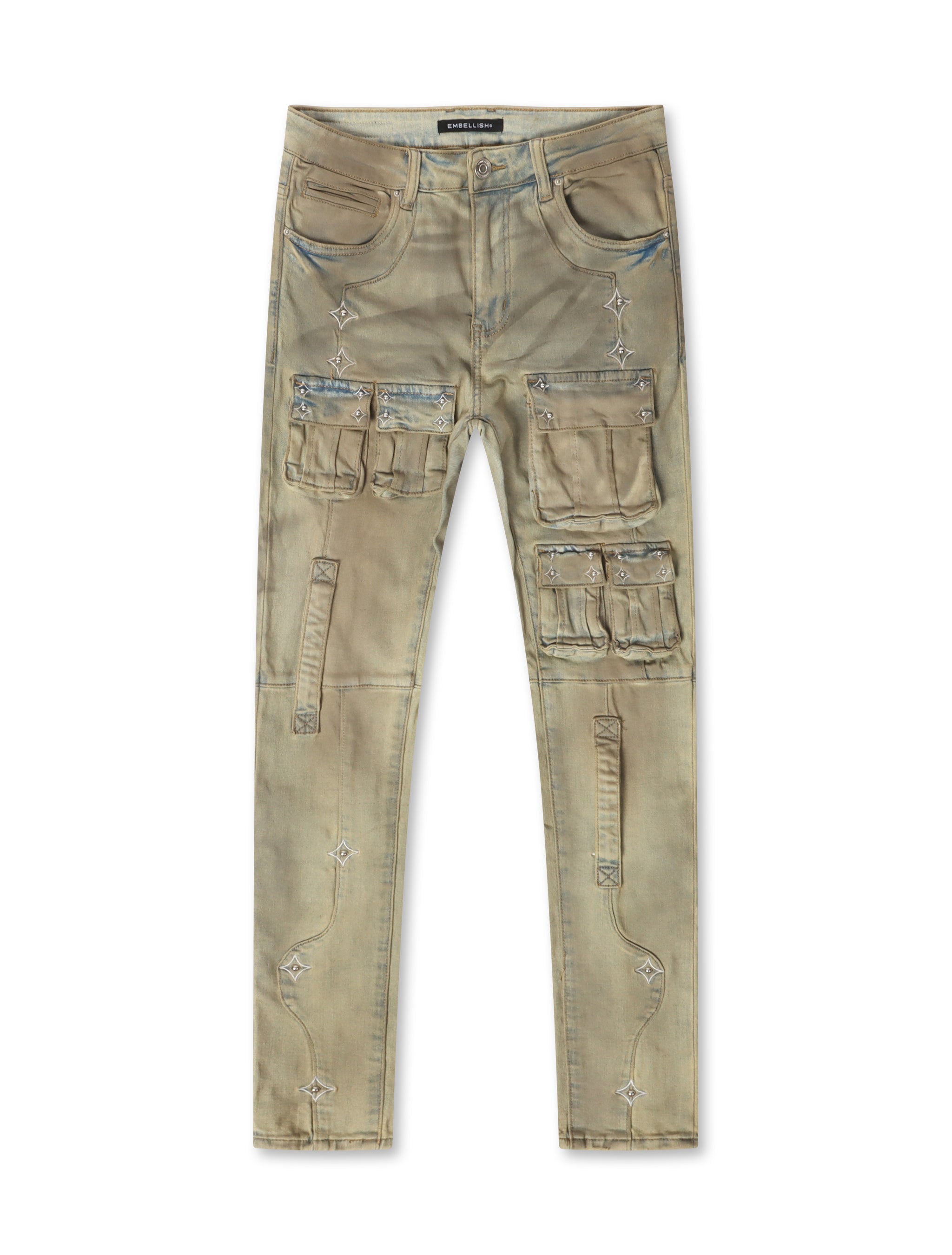 Embellish Canus Cargo Denim - Sand Wash by Denim Exchange