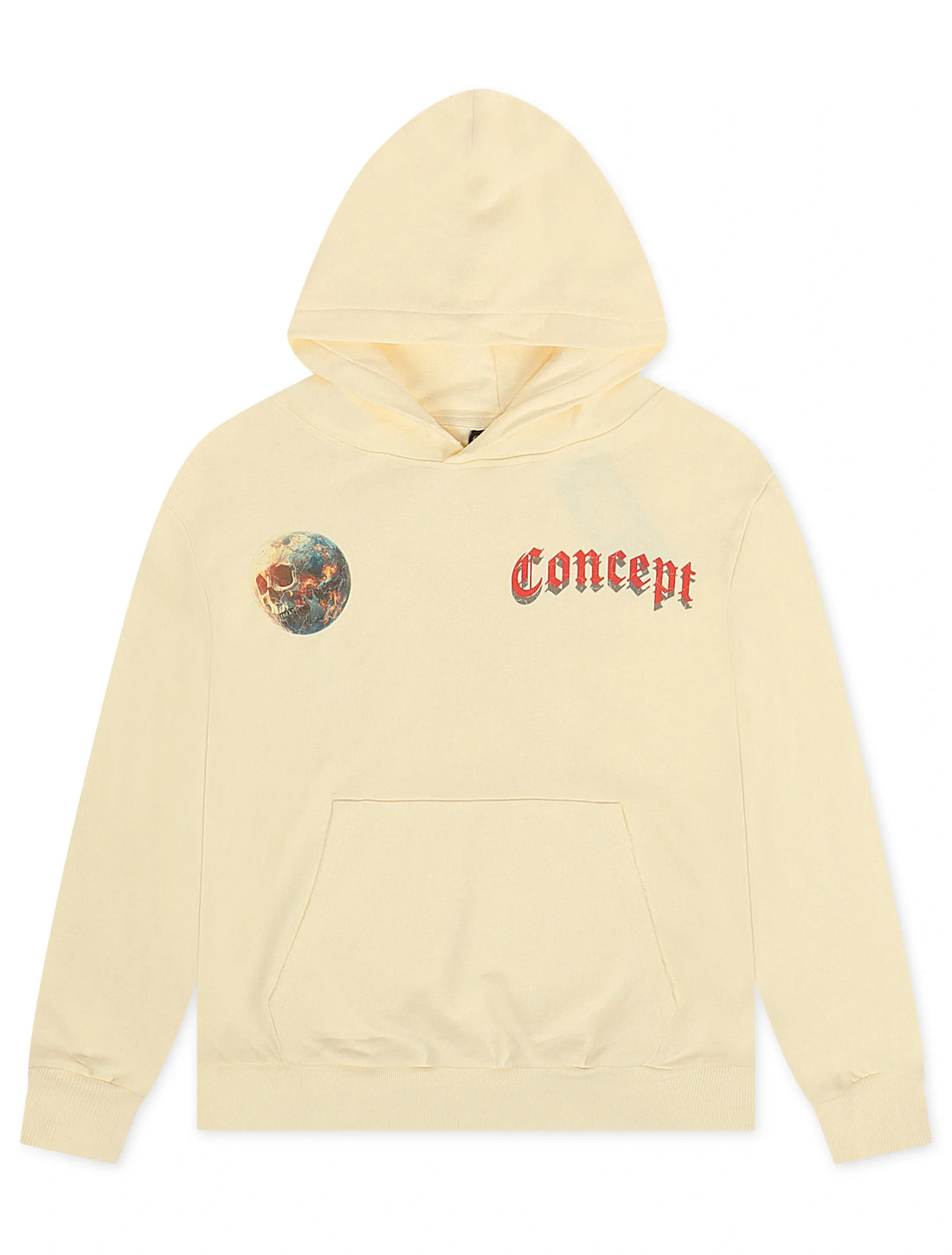 Concept LA Astronaut Hoodie - Cream Wash by Denim Exchange
