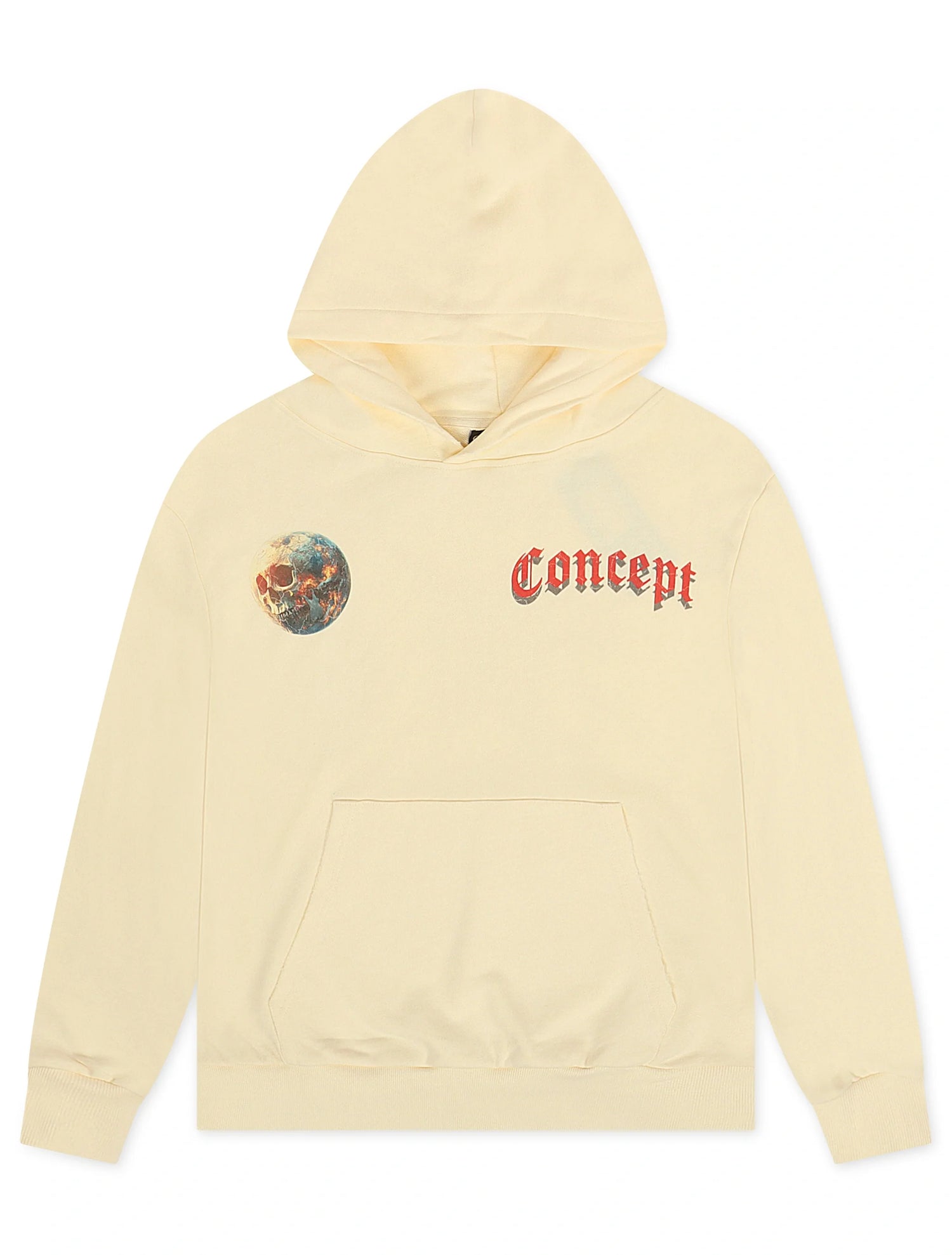 Concept LA Astronaut Hoodie - Cream Wash by Denim Exchange