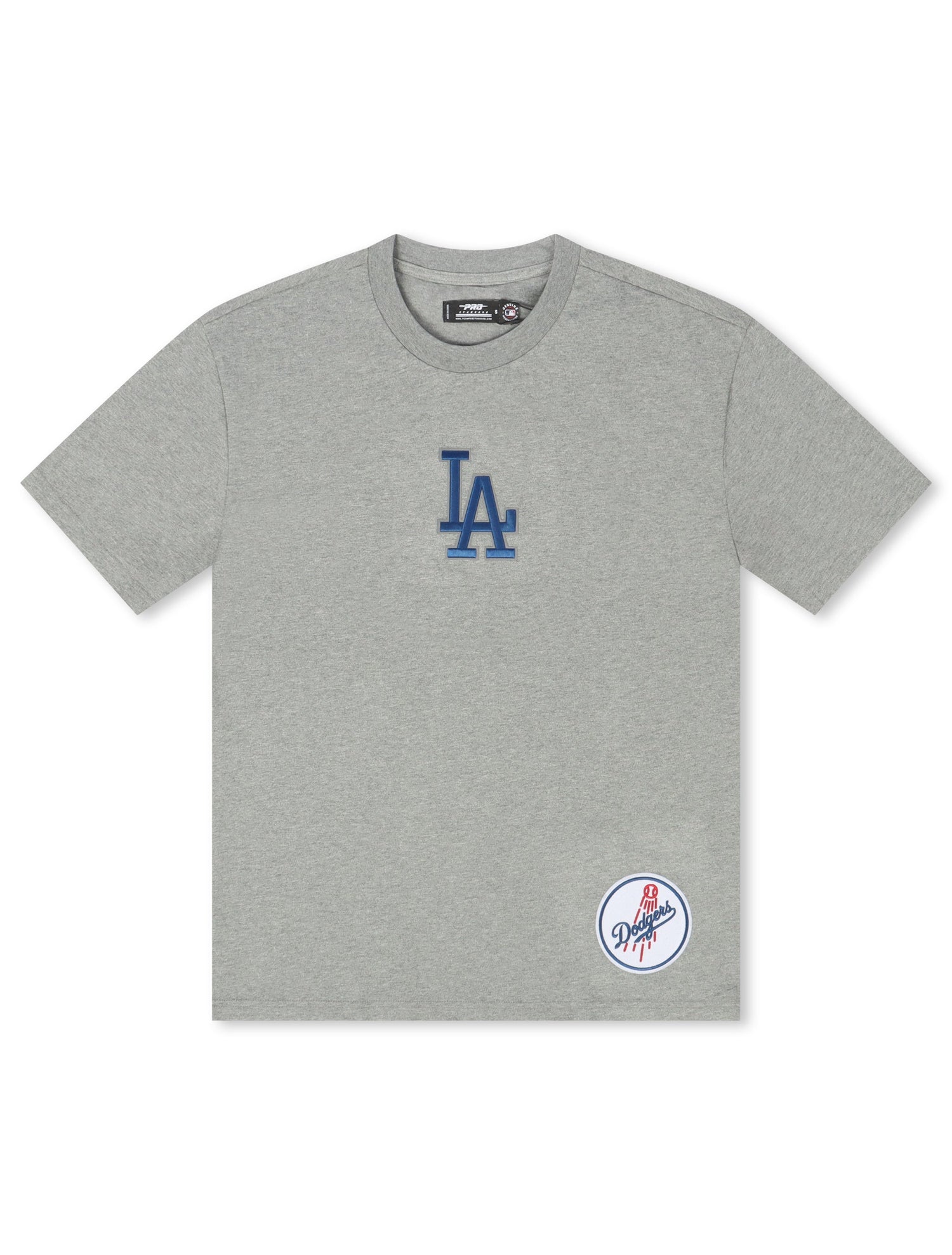 Pro Standard La Dodgers Wingspan Drop Shoulder Tee - Dark Heather Grey by Denim Exchange