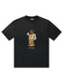 Market Studios Folk Fitted Bear Tee - Pirate Black by Denim Exchange