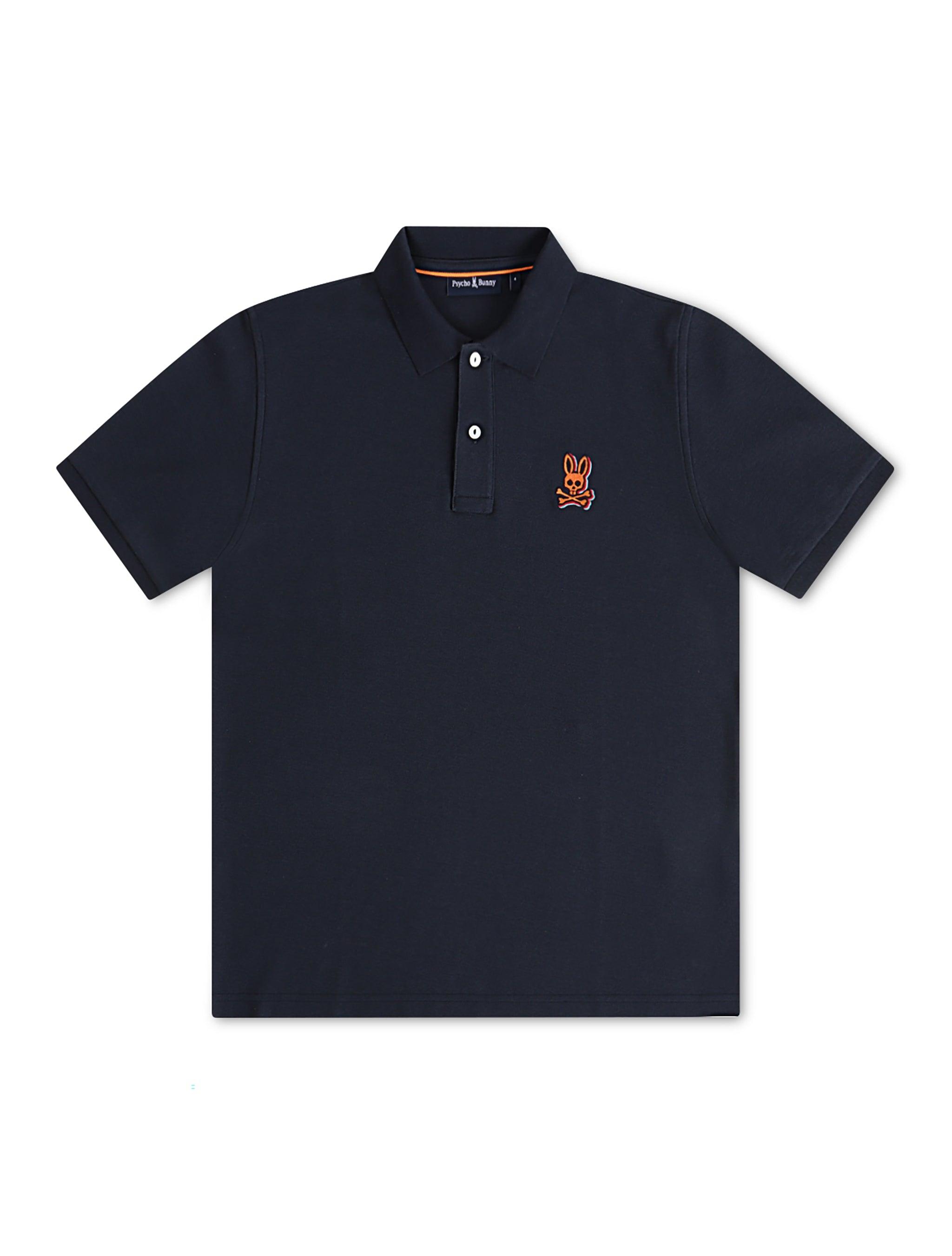 Psycho Bunny Sanderson Pique Polo - Navy by Denim Exchange