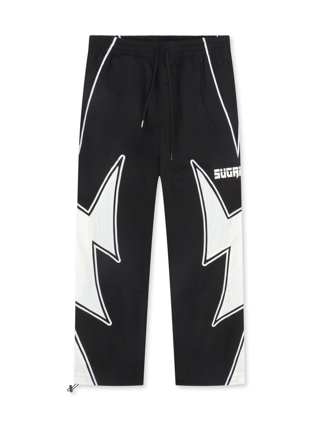 Sugarhill Bolt Windbreaker Pants - Black by Denim Exchange