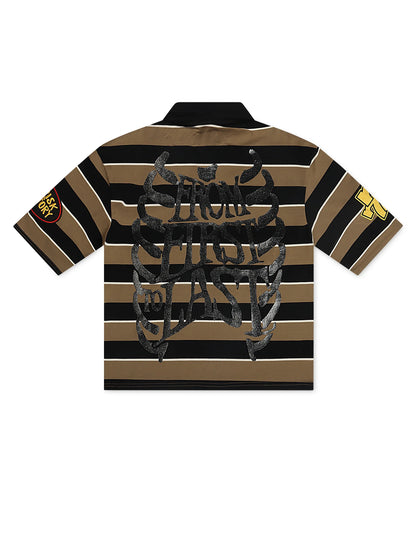 Kleep Winnie Knit Polo - Brown by Denim Exchange