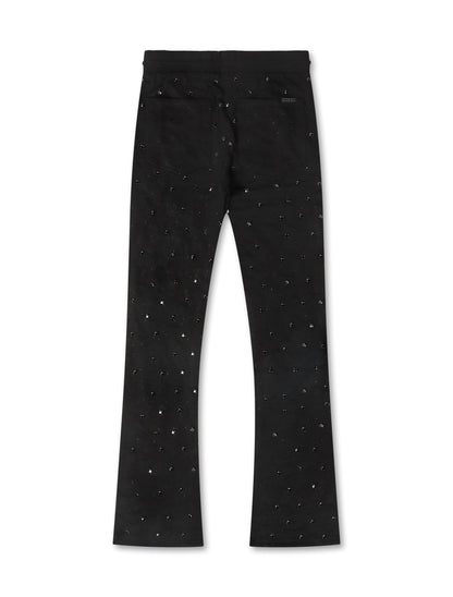Rebel Denim Diamond Sweatpants - Jet Black by Denim Exchange