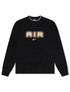 Nike Mens Air Crew Fleece Crewneck - Black/Metallic Gold by Denim Exchange