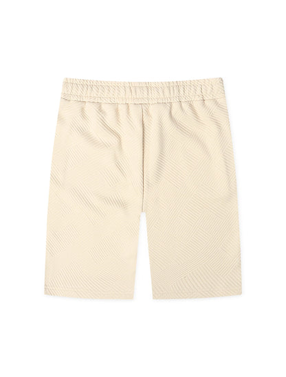 Denim Exchange Knit Shorts - Ivory by Denim Exchange