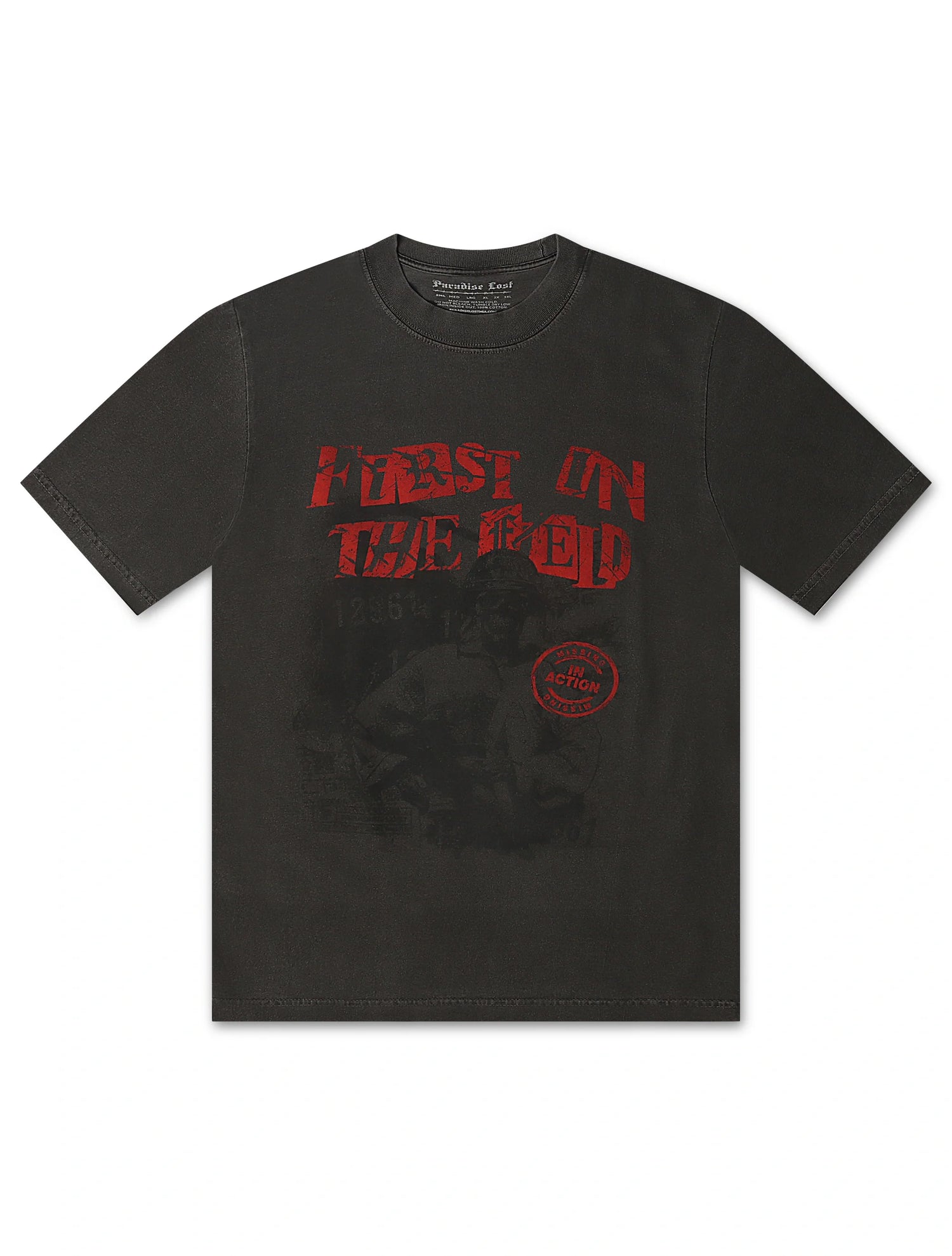 Paradise Lost First on The Field Tee - Vintage Grey by Denim Exchange