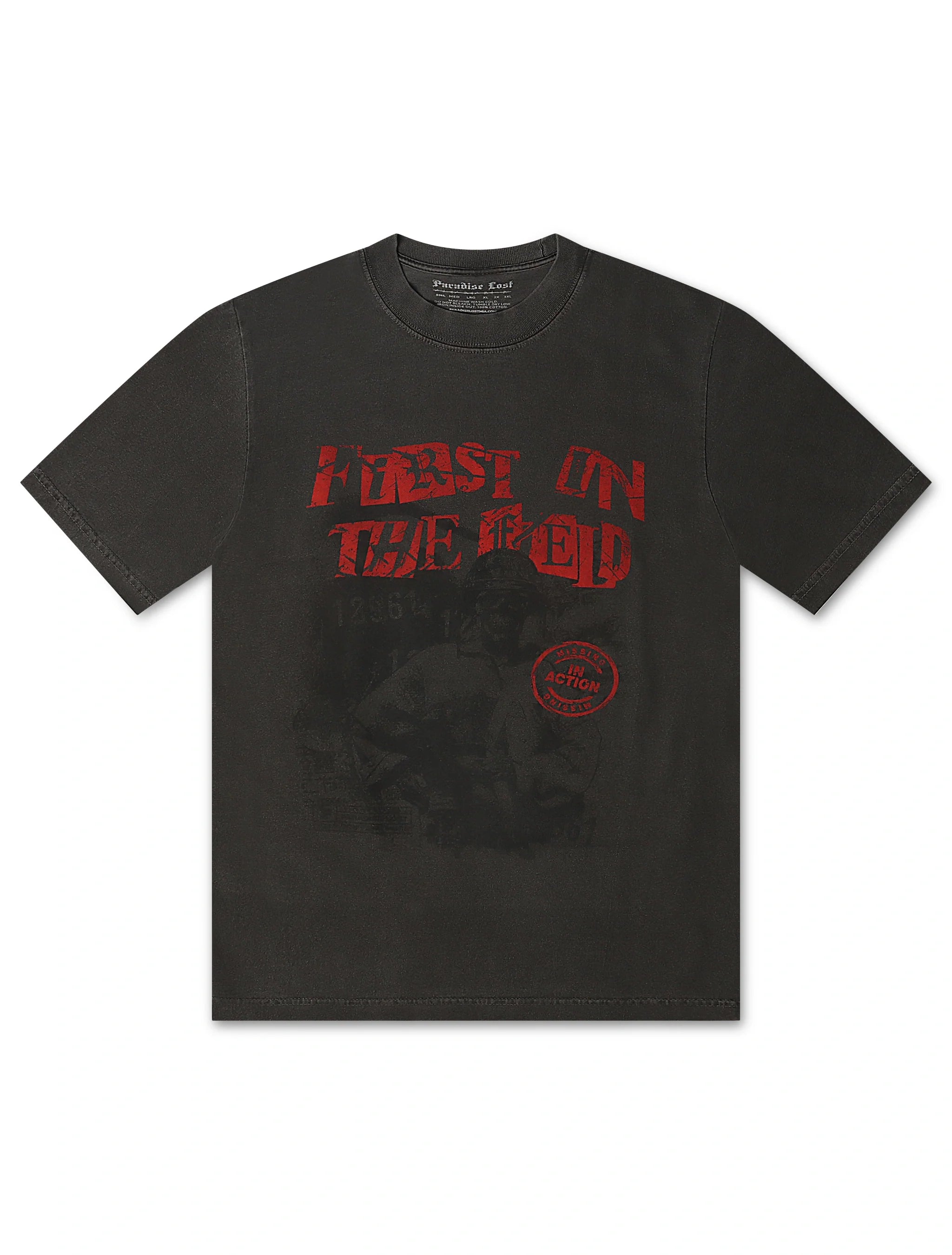 Paradise Lost First on The Field Tee - Vintage Grey by Denim Exchange