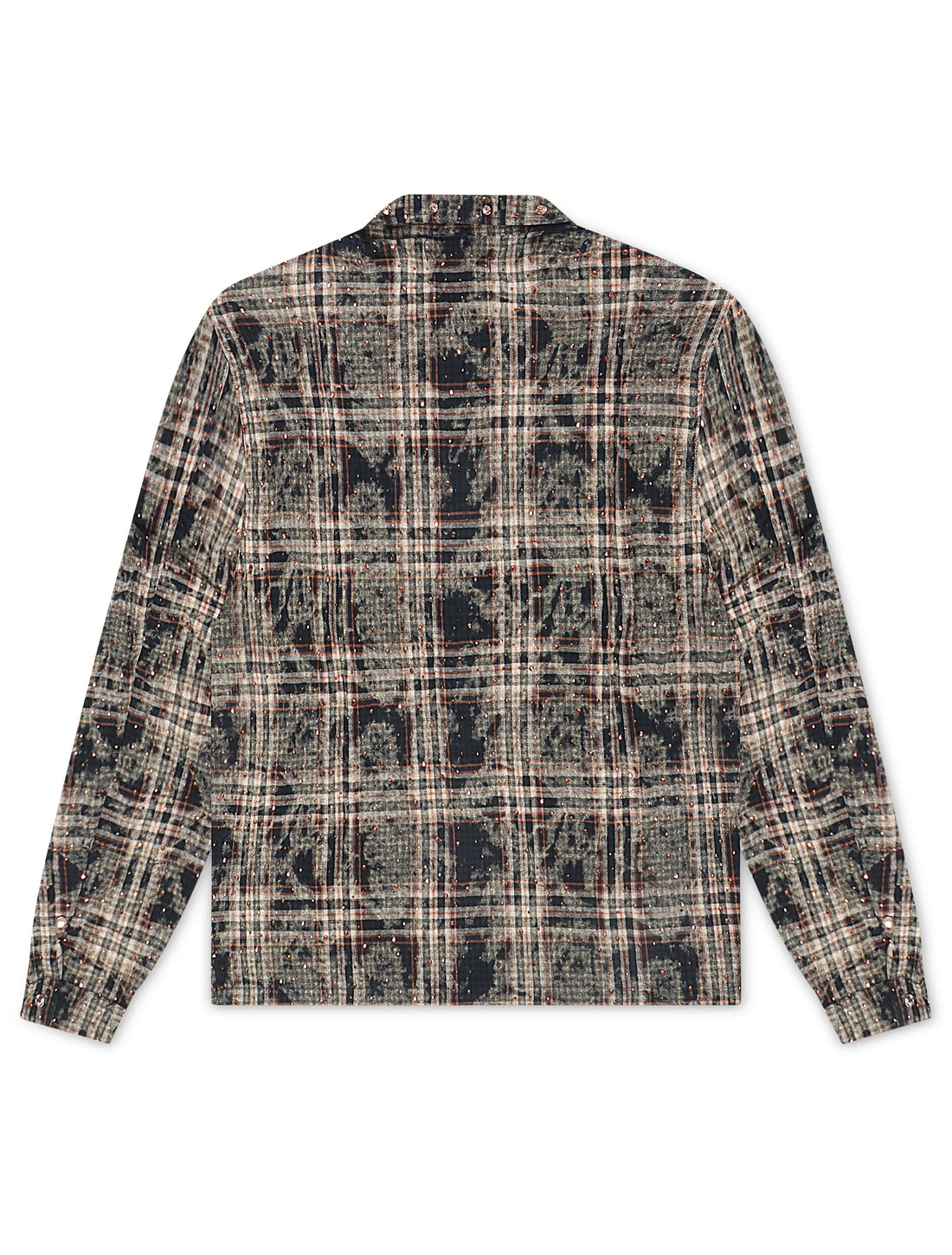 Rebel Denim Rhinestone Flannel - Navy by Denim Exchange