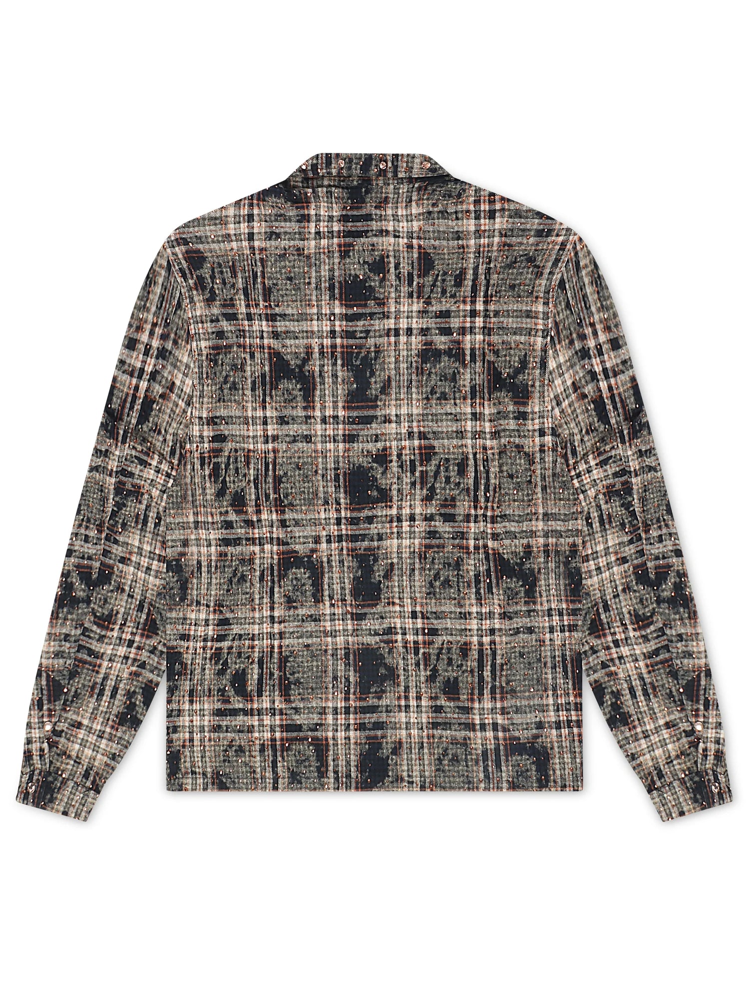 Rebel Denim Rhinestone Flannel - Navy by Denim Exchange