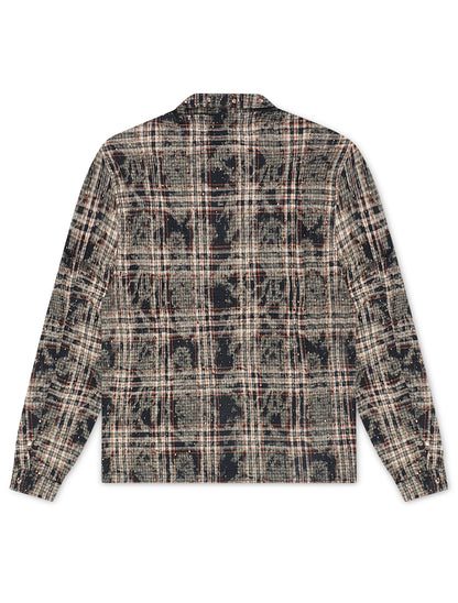 Rebel Denim Rhinestone Flannel - Navy by Denim Exchange