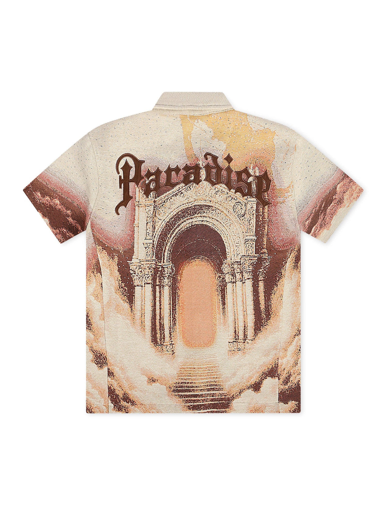 Rebel Minds Paradise Tapestry Button-Up - Khaki by Denim Exchange