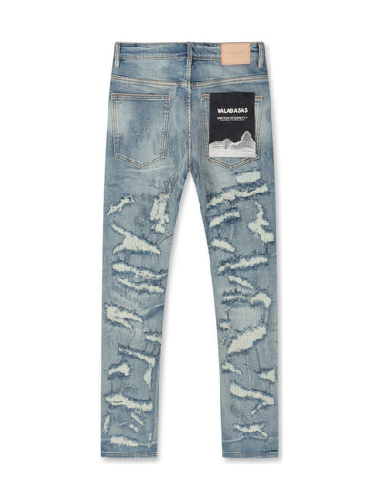Valabasas Payload Skinny Jean - Light Blue Wash by Denim Exchange