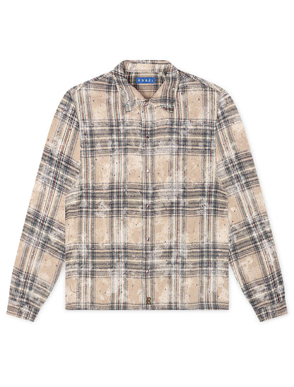Rebel Denim Rhinestone Flannel - Grey by Denim Exchange