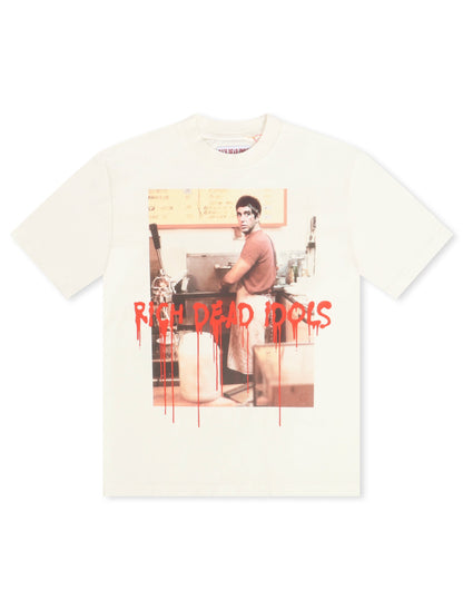 Rich Dead Idols Money Tee - White by Denim Exchange