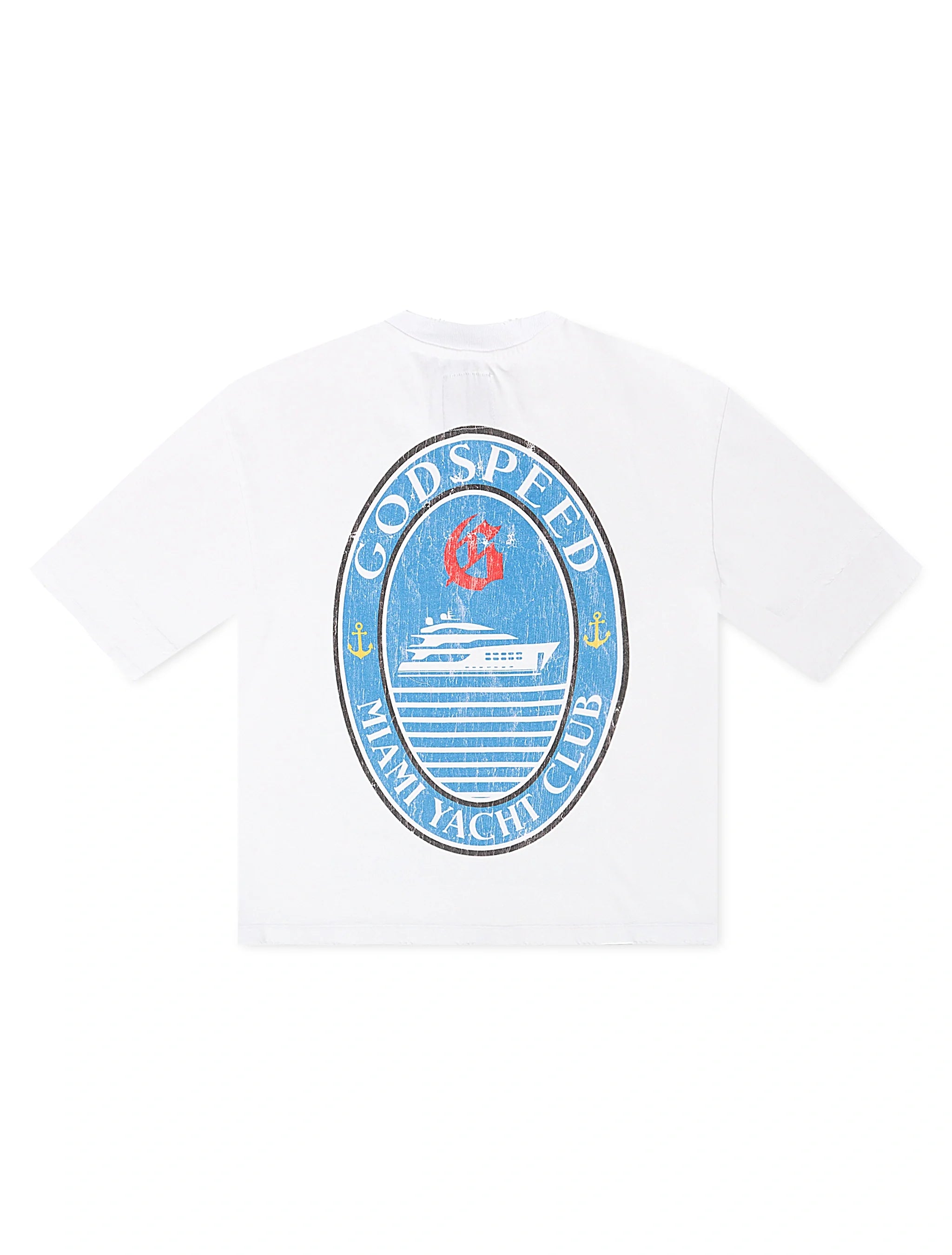 Godspeed GMYC Wave Runner Boxy Tee - White by Denim Exchange