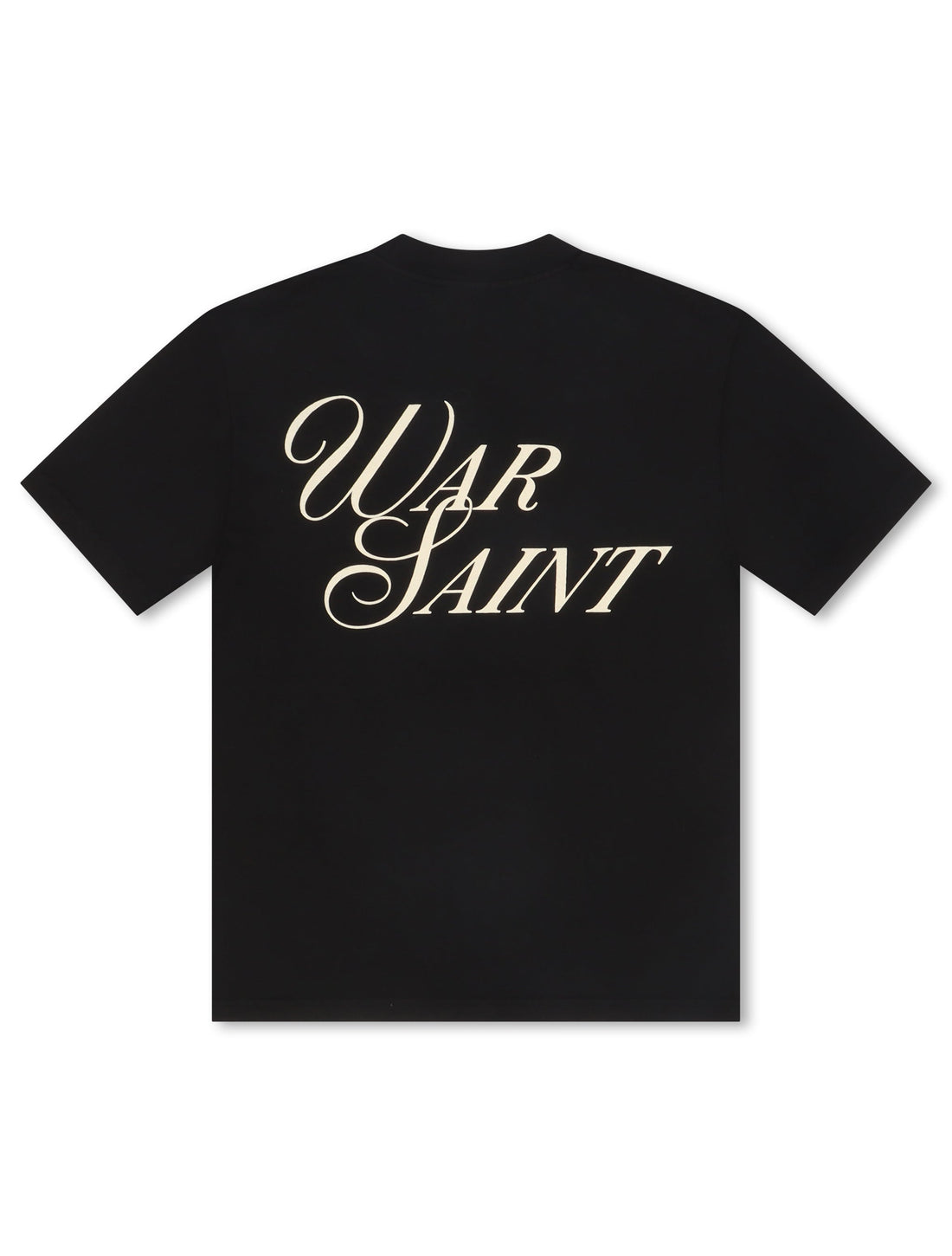 Warsaint Script Statement Tee - Black by Denim Exchange
