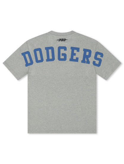 Pro Standard La Dodgers Wingspan Drop Shoulder Tee - Dark Heather Grey by Denim Exchange