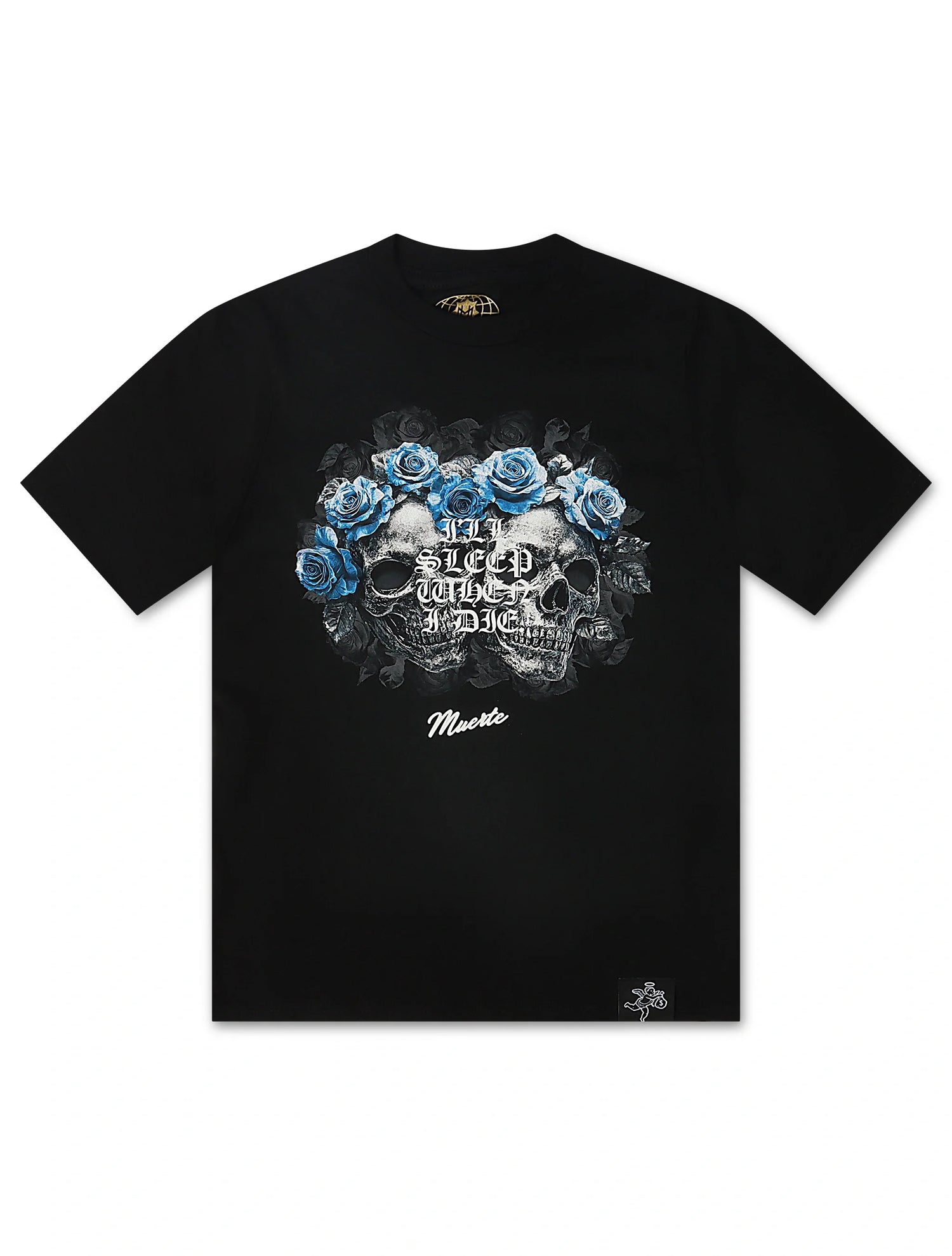 Hasta Muerte Twin Skull Tee - Black by Denim Exchange