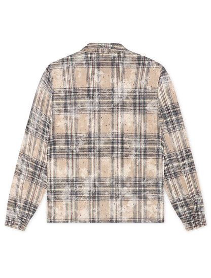 Rebel Denim Rhinestone Flannel - Grey by Denim Exchange