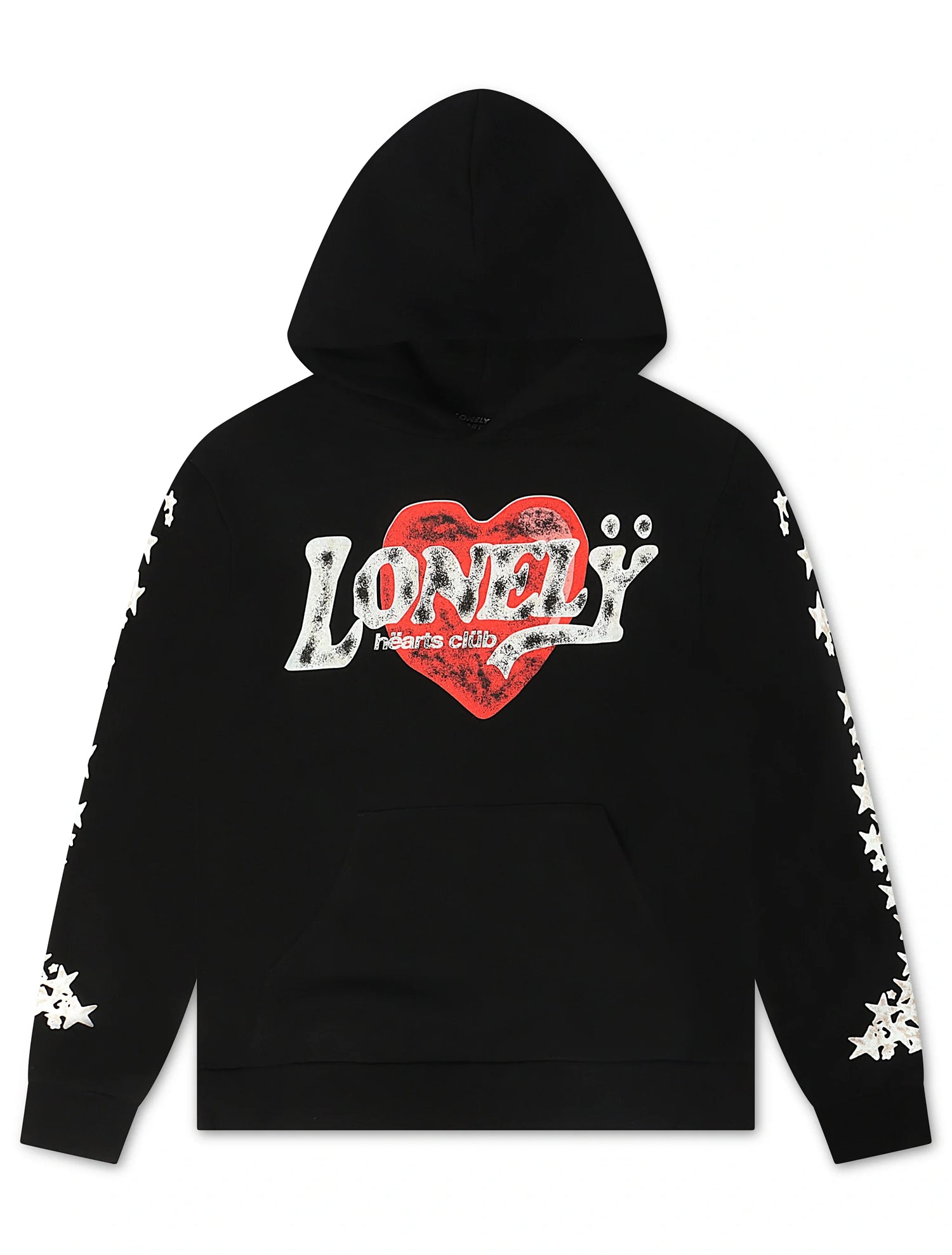 Lonely Hearts Love Me Forever Hoodie - Black by Denim Exchange