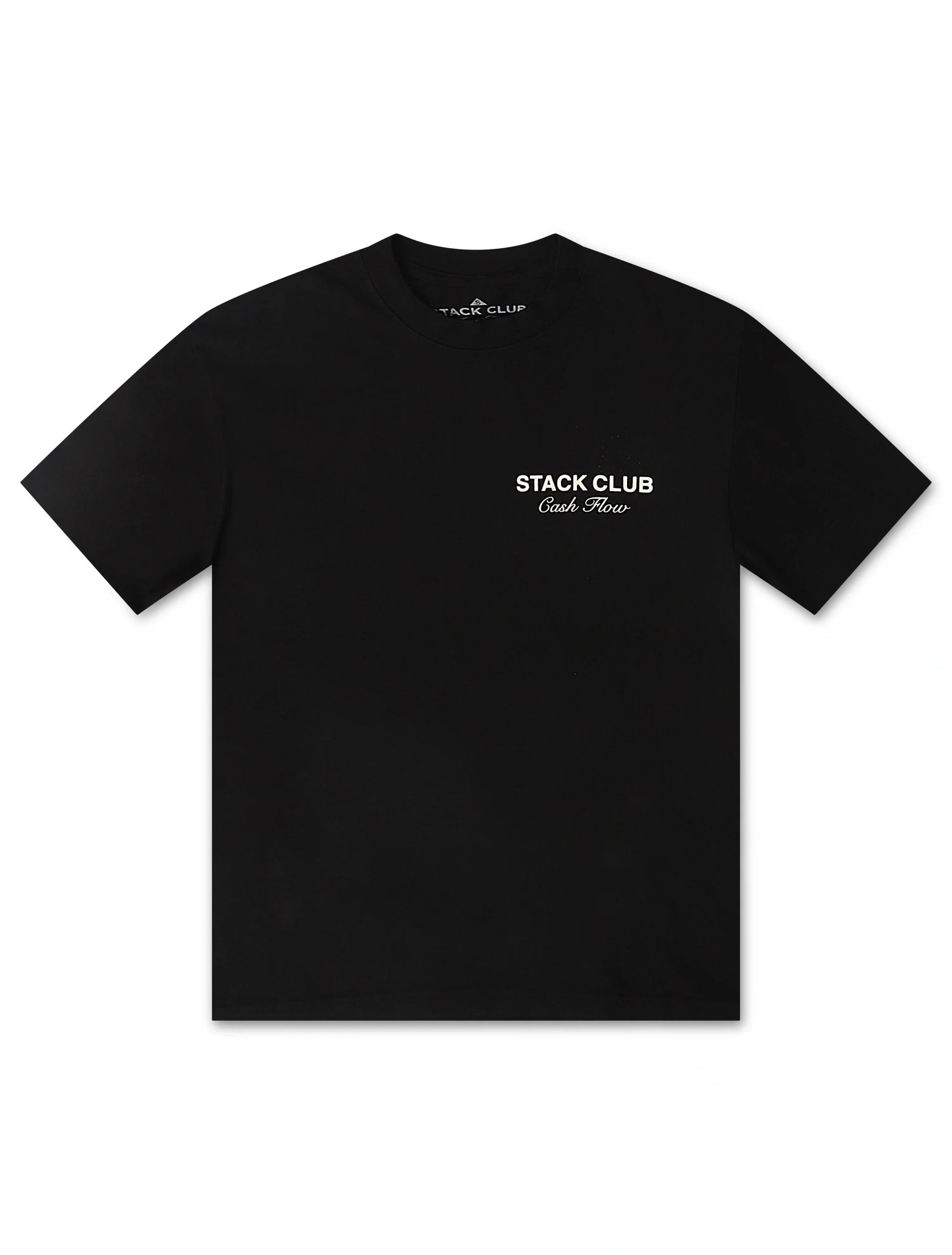 Stack Club Cash Flow Heavyweight Tee - Black/Cream by Denim Exchange