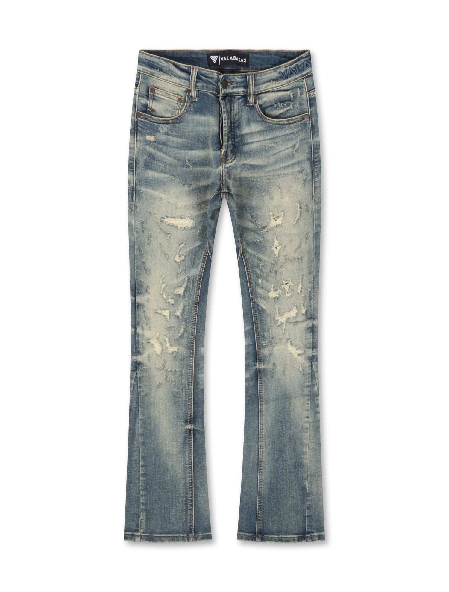 Valabasas Hibet Stacked Jeans - Vintage Blue by Denim Exchange