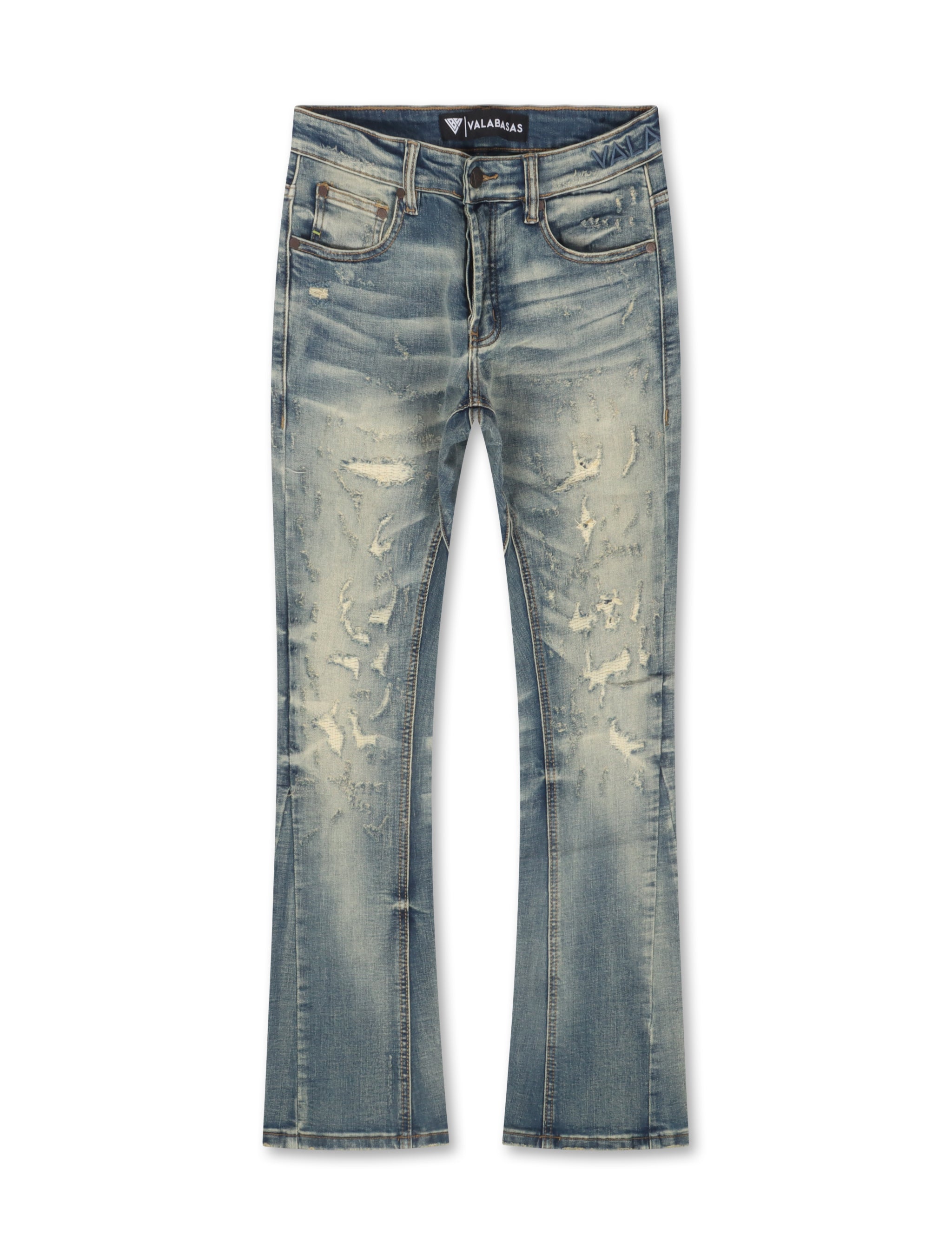 Valabasas Hibet Stacked Jeans - Vintage Blue by Denim Exchange