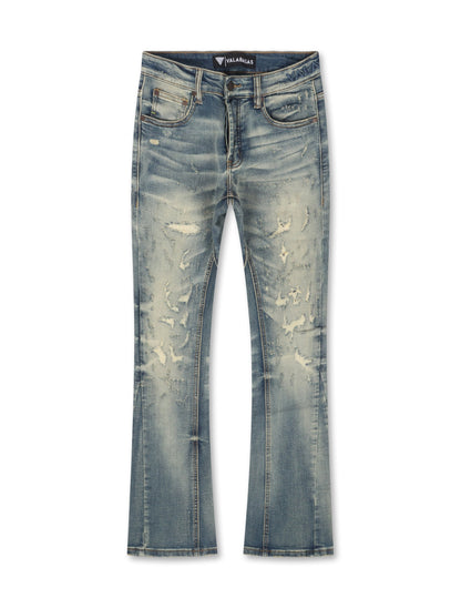 Valabasas Hibet Stacked Jeans - Vintage Blue by Denim Exchange