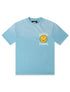 Market Studios Smiley Upside Down Tee - Retro Blue by Denim Exchange