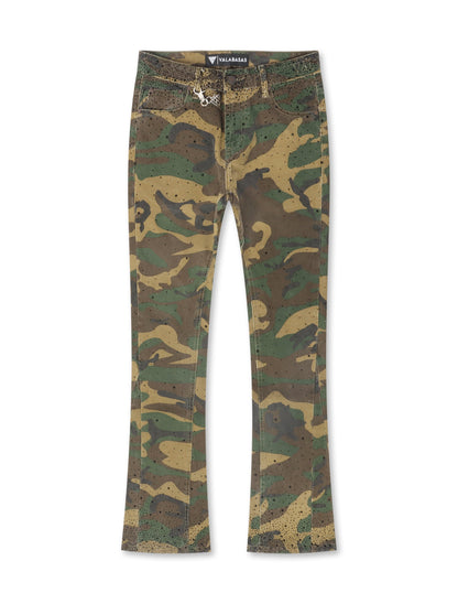 Valabasas Recon Stacked Jeans - Foliage Green by Denim Exchange