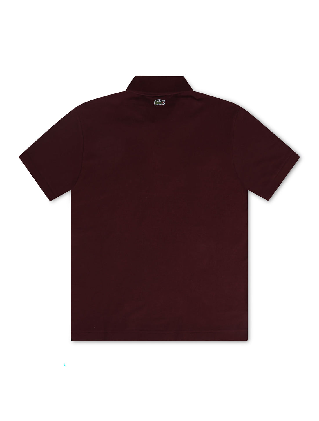 Lacoste Signature Print Polo Shirt - Bordeaux by Denim Exchange