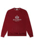 Malbon Monarch Crewneck - Red Mahogany by Denim Exchange