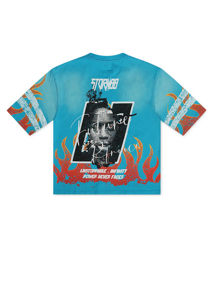 Kleep Senka Single Knit Tee - Aqua by Denim Exchange