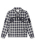 Revenge Valkyrie Embroidered Flannel - Navy by Denim Exchange